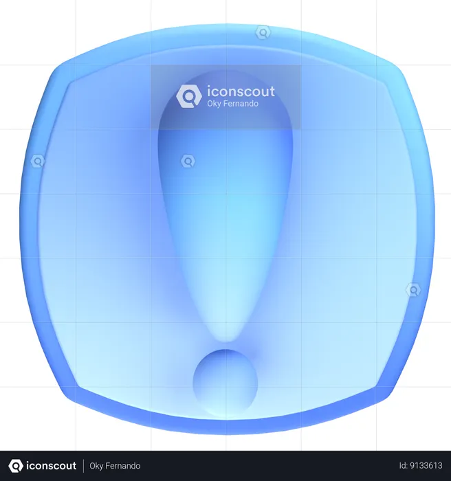 Exclamation Mark  3D Icon