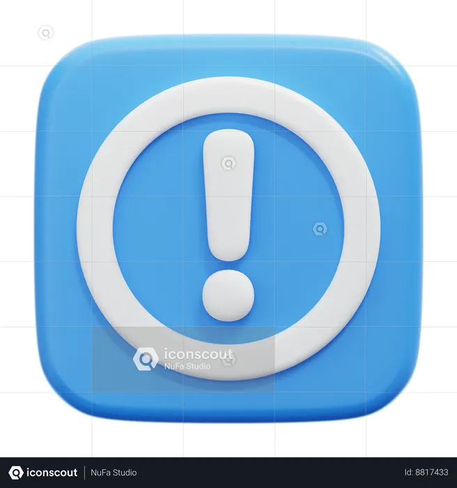 Exclamation Mark  3D Icon