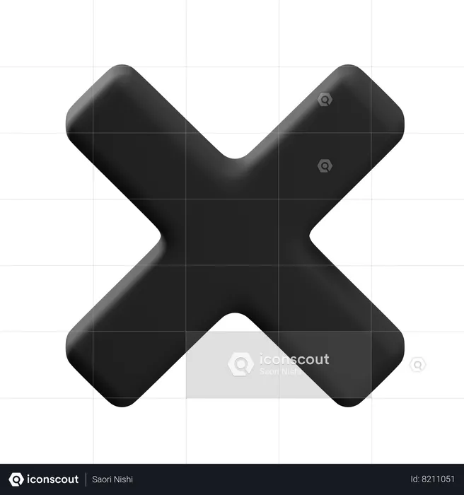 Excluir Flag 3D Icon