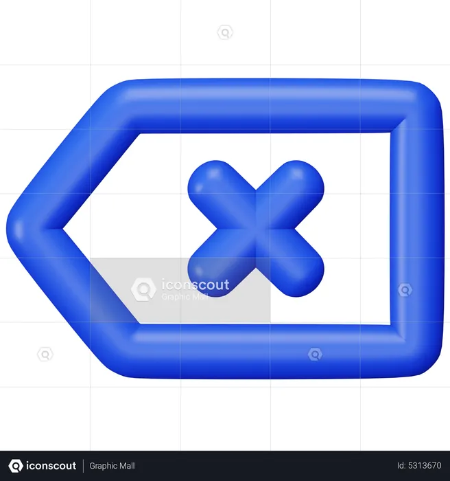 Excluir  3D Icon