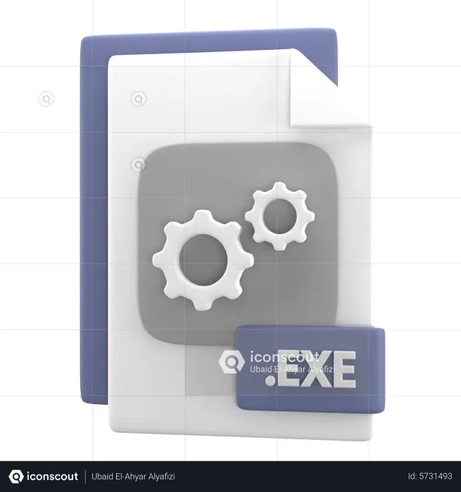 EXE File  3D Icon