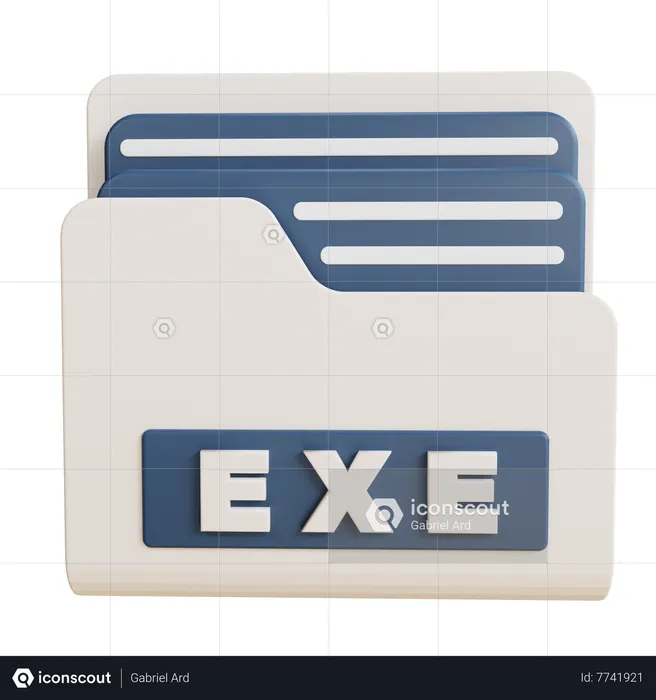 EXE Folder  3D Icon