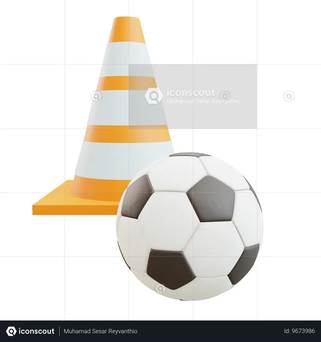 Exercice de football  3D Icon