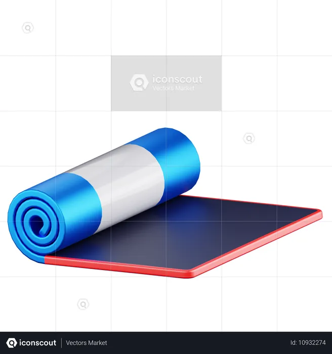 Exercise Mat  3D Icon