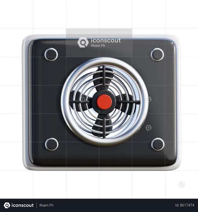 Exhaust Fan  3D Icon