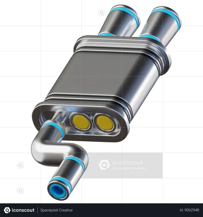 Exhaust Pipe  3D Icon