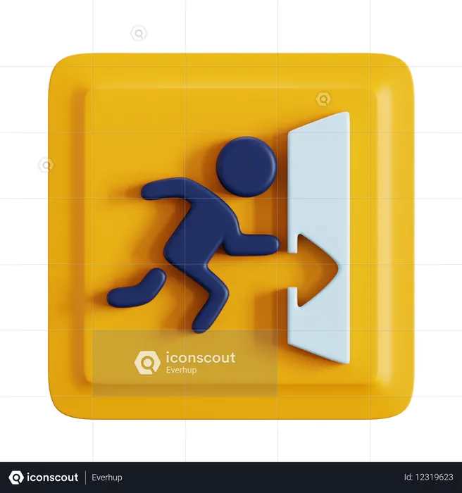 Exit  3D Icon