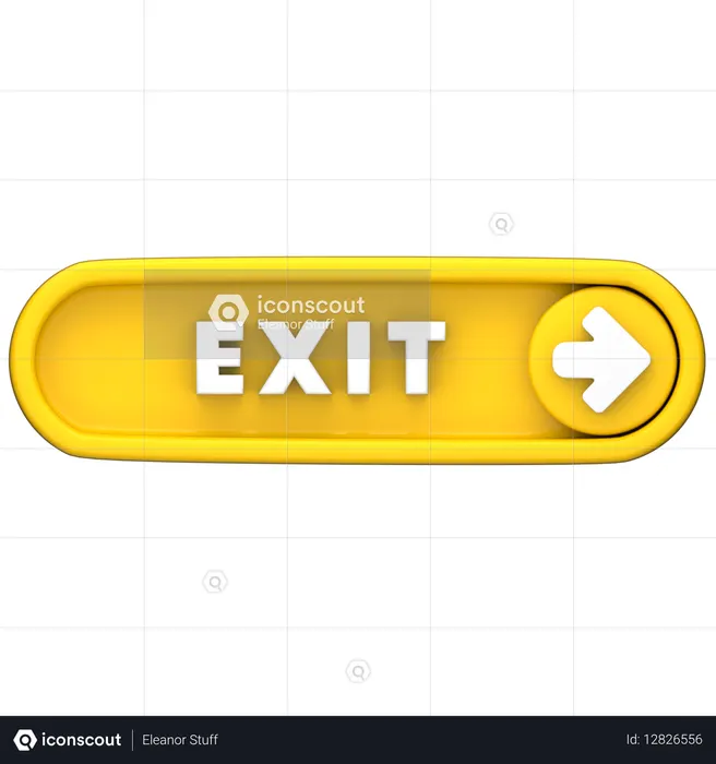 Exit  3D Icon