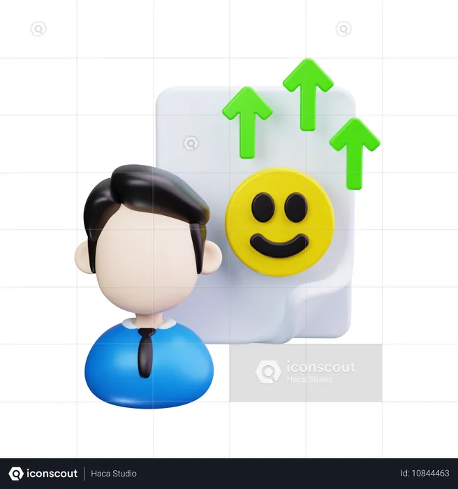 Éxito en el negocio  3D Icon