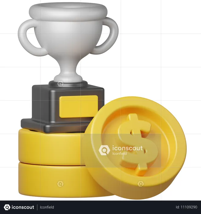 Exito financiero  3D Icon