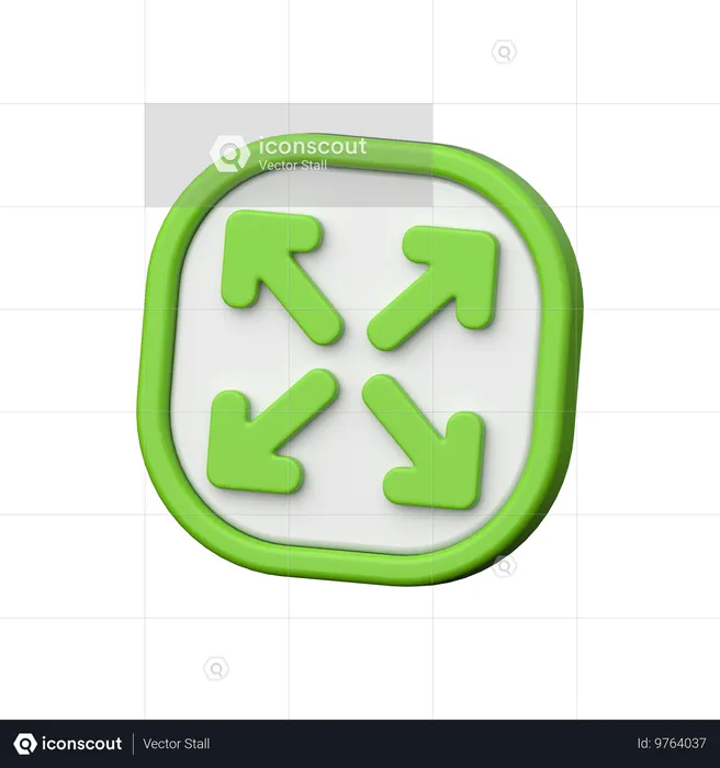 Expand  3D Icon