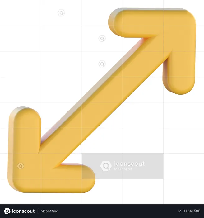 Expandir seta  3D Icon