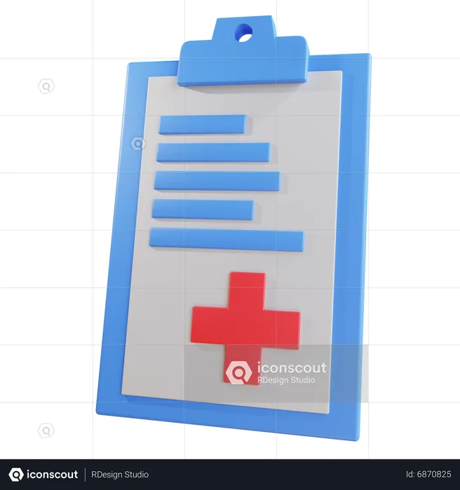 Historial médico  3D Icon