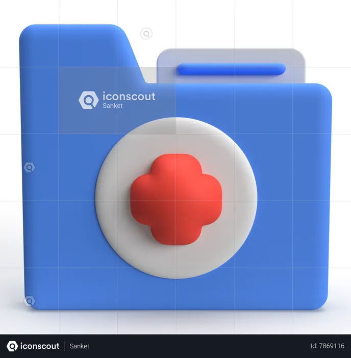 Historial médico  3D Icon