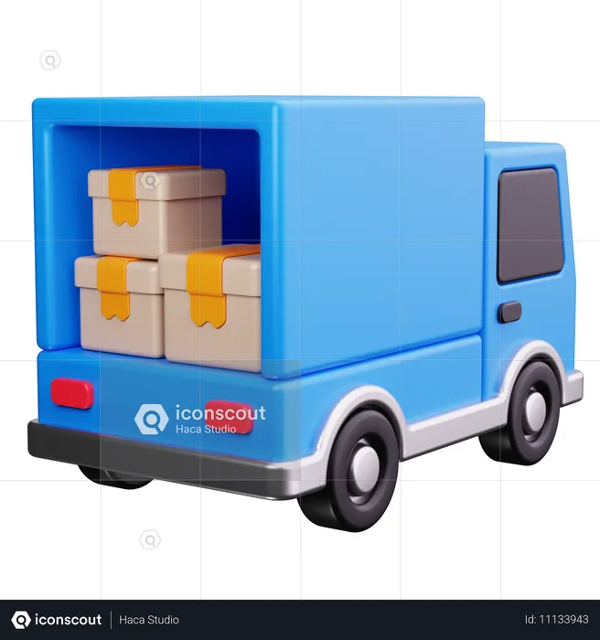 Camion d'expédition  3D Icon