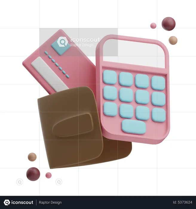 Expenses Calculation  3D Icon