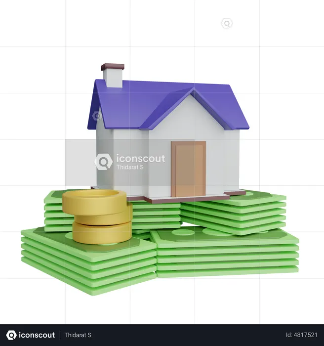 Expensive House Concept  3D Icon