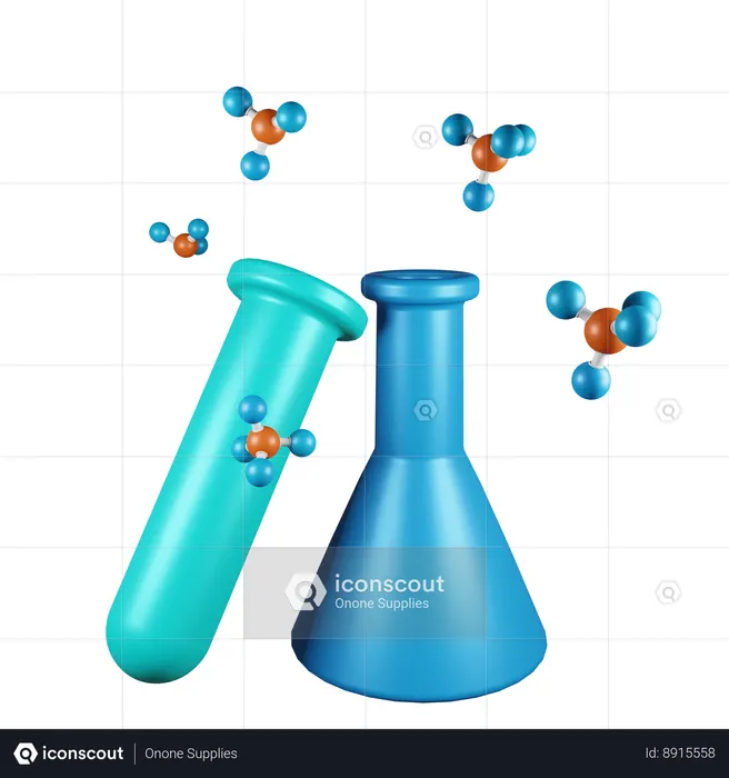 Expérience chimique  3D Icon