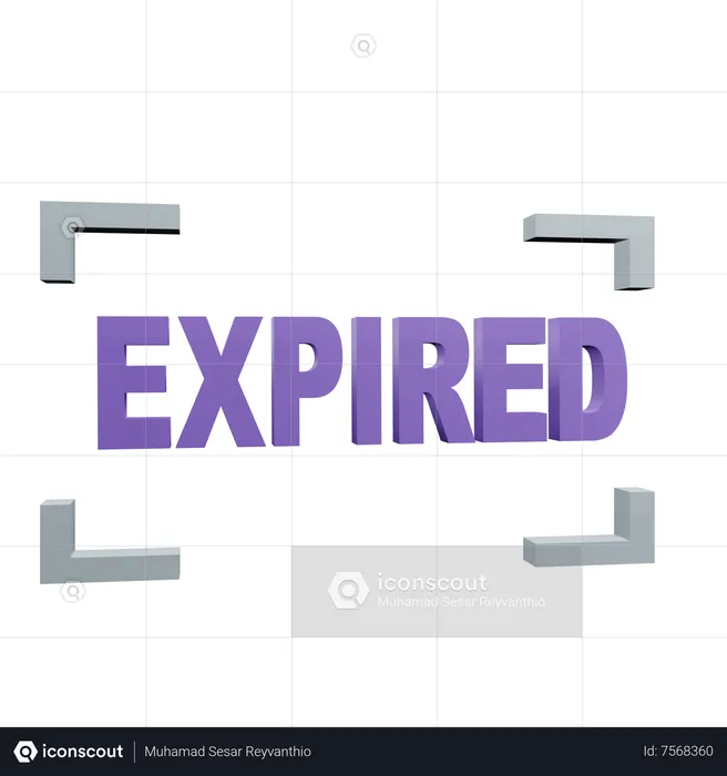 Expired  3D Icon