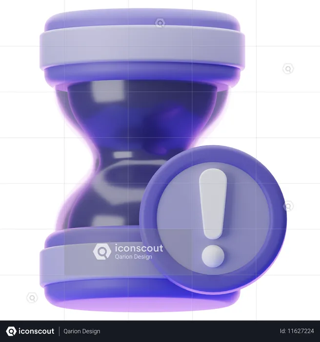 EXPIRED TIME WARNING  3D Icon