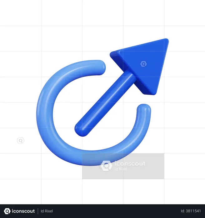 Export Arrow  3D Illustration