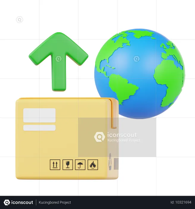 Export Delivery  3D Icon