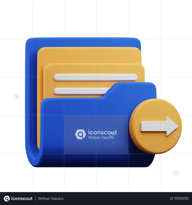 Export Folder  3D Icon