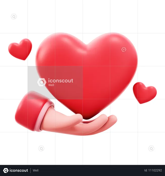 Expresar amor  3D Icon