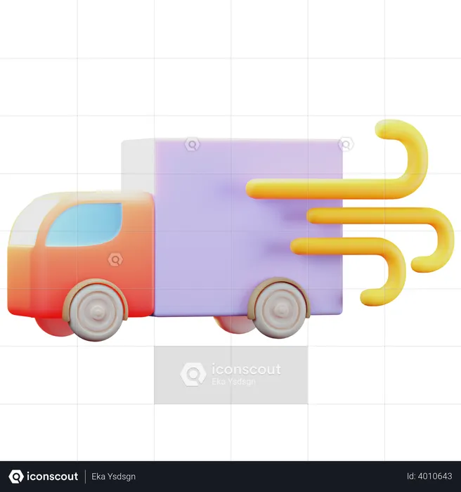 Express Delivery  3D Illustration