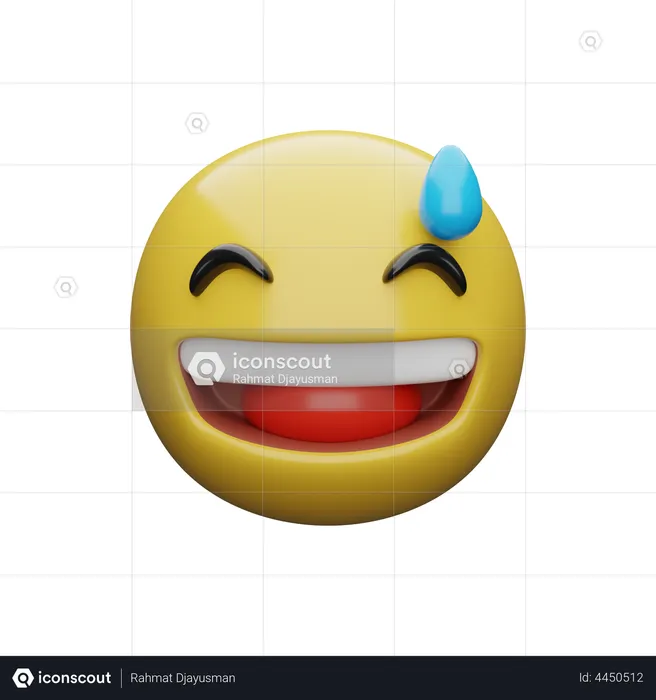 Expression riante Emoji 3D Emoji