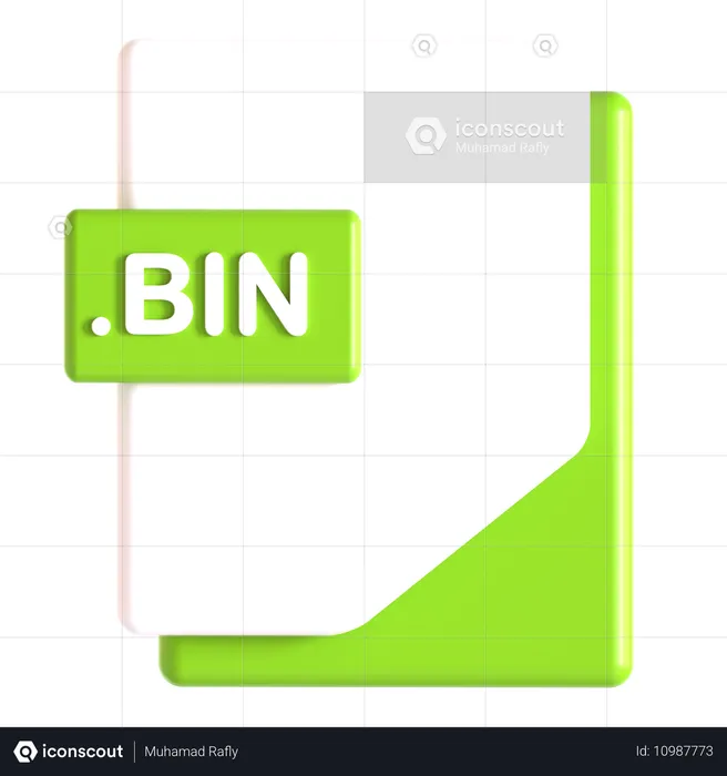 Extensão bin  3D Icon