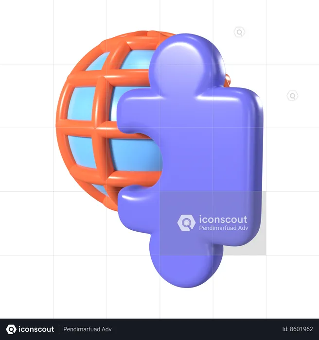 Extension  3D Icon