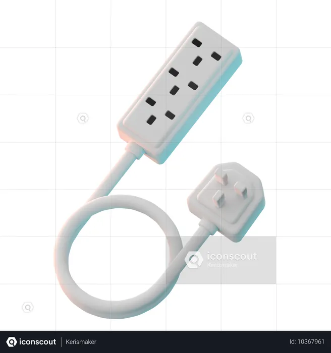 Extension cord  3D Icon