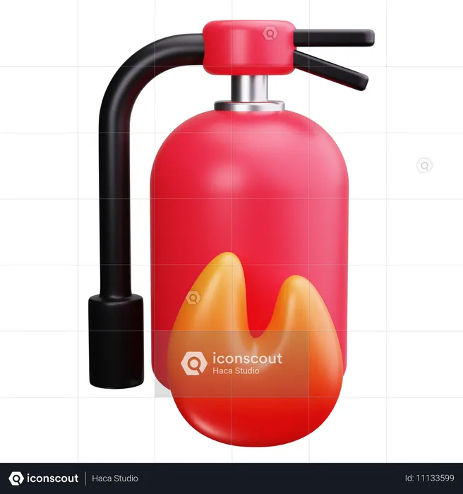 Extincteur d'incendie  3D Icon