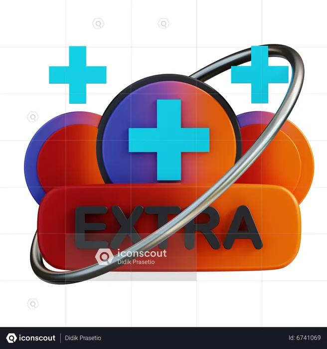 Extra  3D Icon