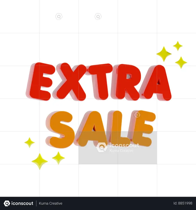 Extra sale  3D Icon