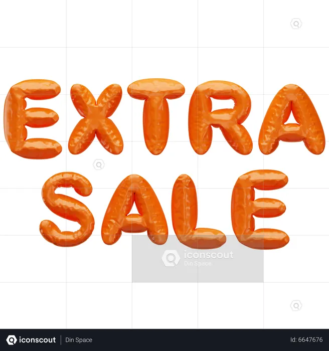 Extra Sale  3D Icon