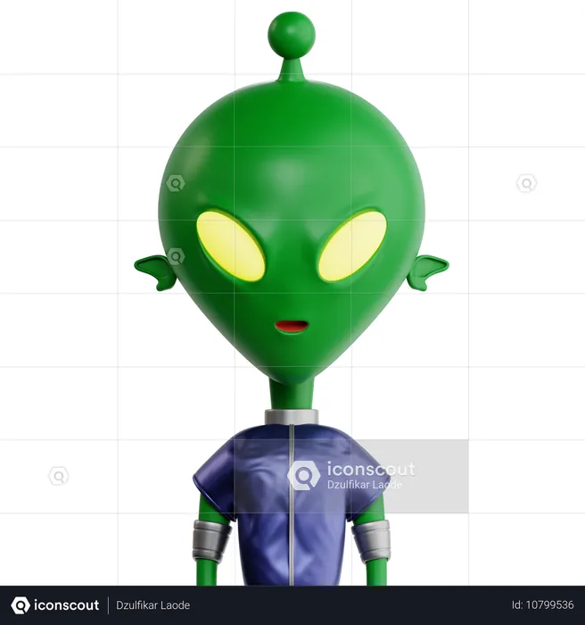 Extraterrestre  3D Icon