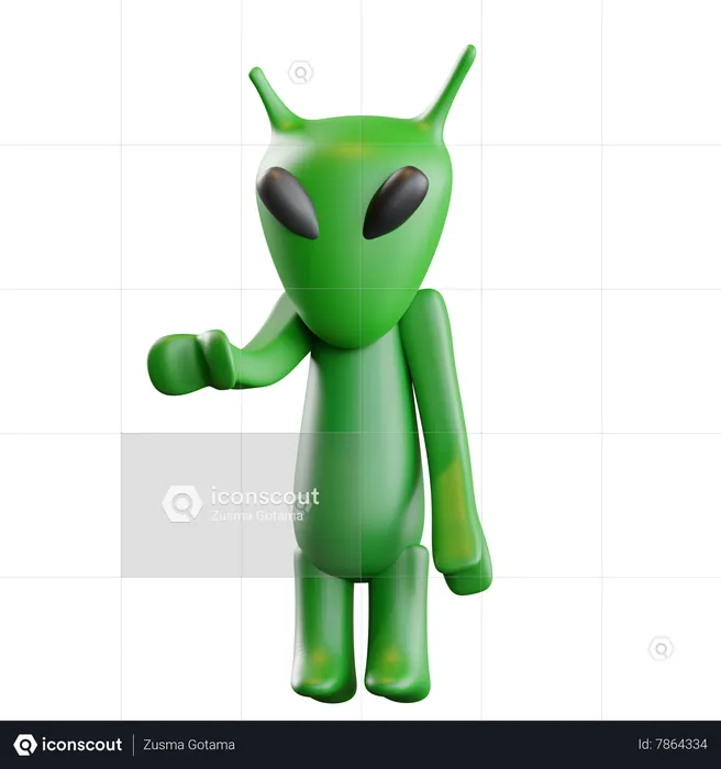 Extraterrestre  3D Icon