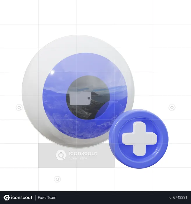 Eye Care  3D Icon