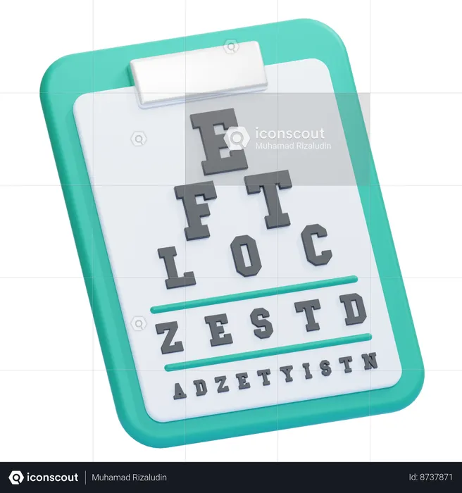 Eye Examination  3D Icon