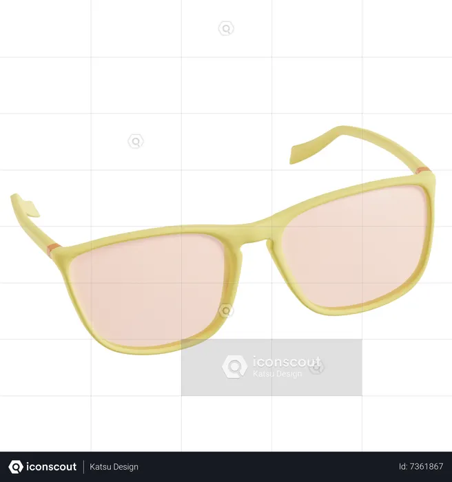 Eye Glasses  3D Icon