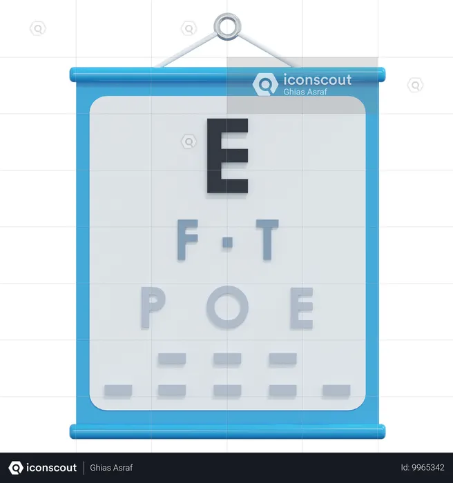 Eye Inspection Test  3D Icon