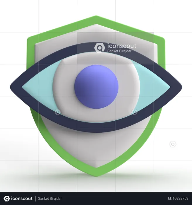 眼科保険  3D Icon