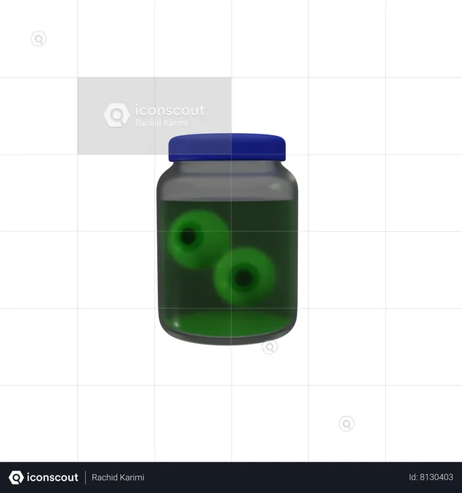 Eye Jar  3D Icon