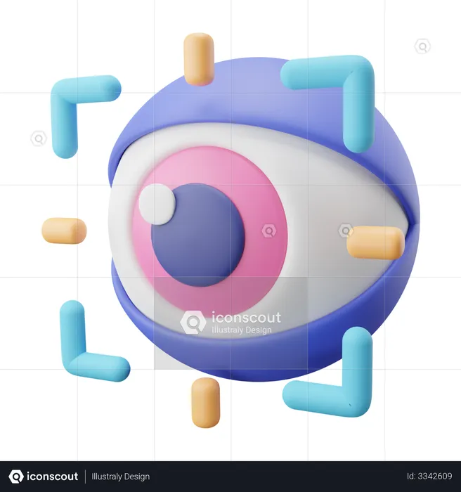 Eye Movement  3D Icon