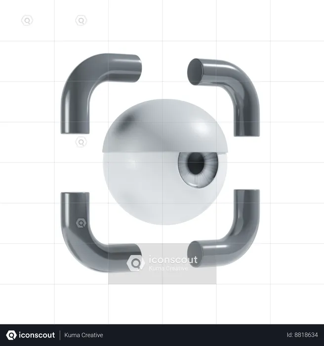 Scanner oculaire  3D Icon