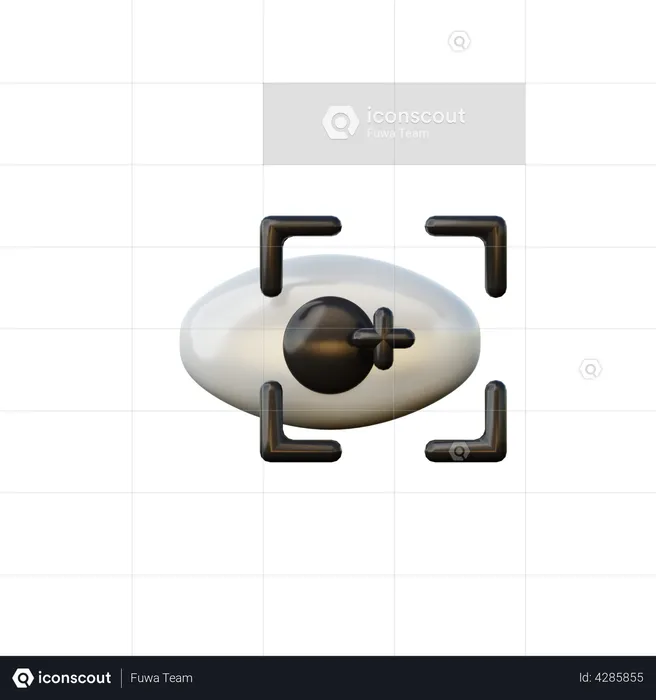 Eye Scan  3D Illustration