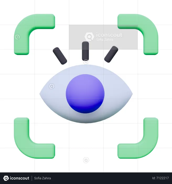 Eye Scanner  3D Icon