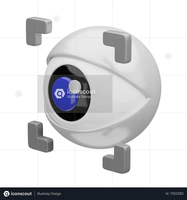 Eye Scanner  3D Icon